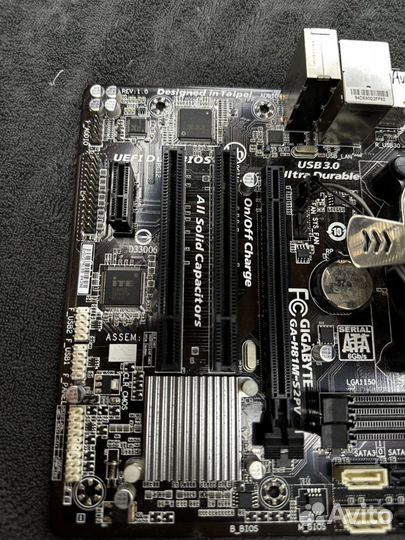 Материнская плата gigabyte GA-H81M-S2PV,i3-4330