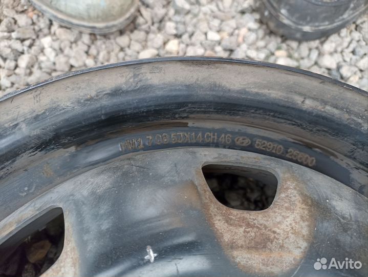 Штампованные диски r14 4x100 Hyundai