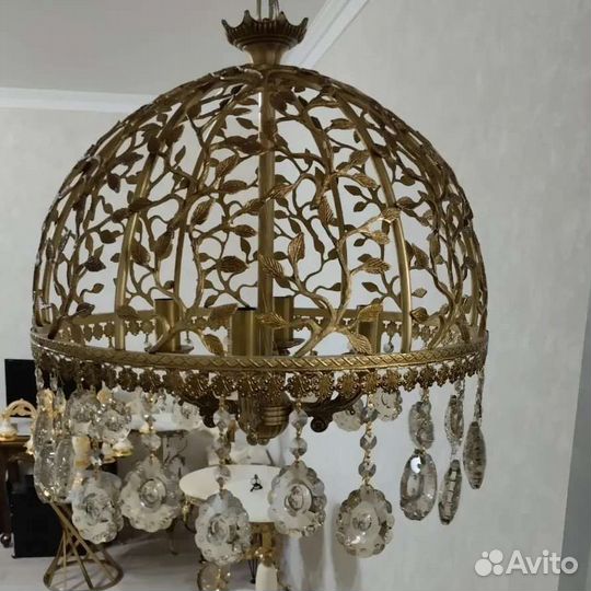 Люстра бронзовая
