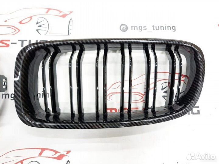 Ноздри BMW 3 серии f30 11-19г Под карбон