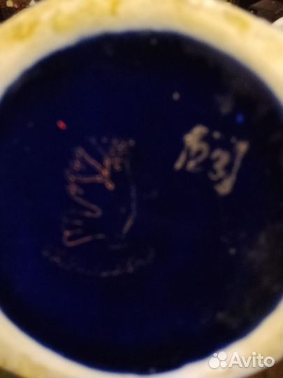 Чайник кобальт с позолотой СССР