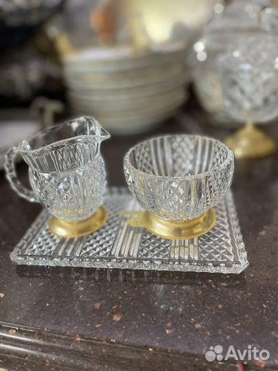 Набор для специй хрусталь богемия