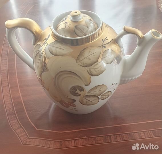 Чайник 4,5л фарфоровый доливной трактирный