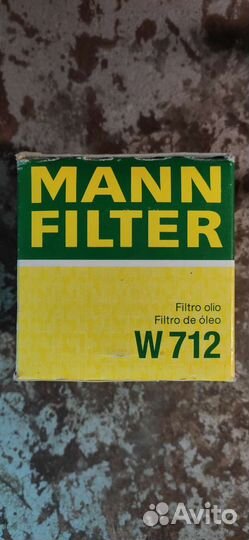 Фильтр масляный mann filter w712