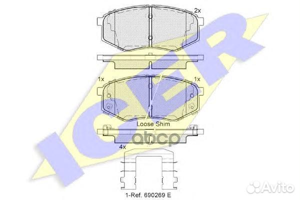 Колодки торм.диск. iX 35 2.0 Allroad 2.0 2.4