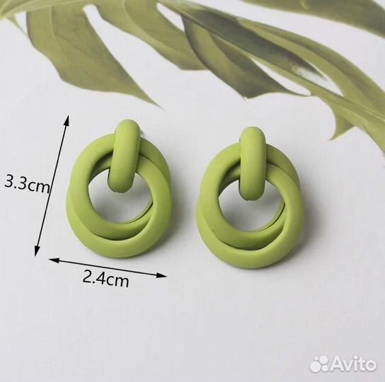 Серьги женские, новые