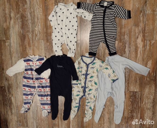 Большой пакет одежды на 3 - 9 мес H&M Mothercare