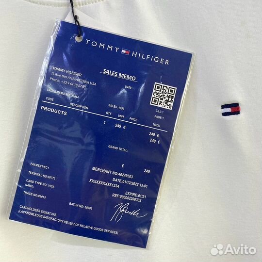 Свитшот мужской tommy hilfiger белый