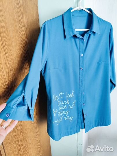 Рубашка женская 48 50 удлиненная