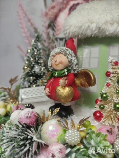 Новогодняя композиция на стол