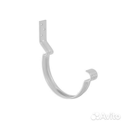 Крюк короткий усиленный L40 мм с крепежом Aquasystem Rooftop Drain PU 125/90 мм RAL 9003 - белый