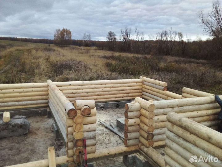 Строительство домов из оцилиндрованного бревна