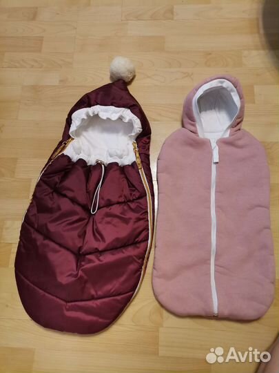 Конверт на выписку для девочки зимний