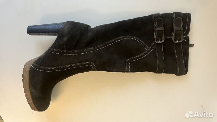 Сапоги женские натуральная замша