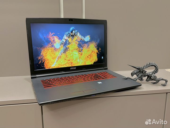 Msi 17.3/i7 7gen/12gb/GTX1050/ssd+1tb/ips Full HD