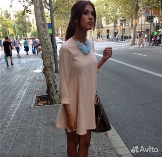 Платье Zara цвет Nude