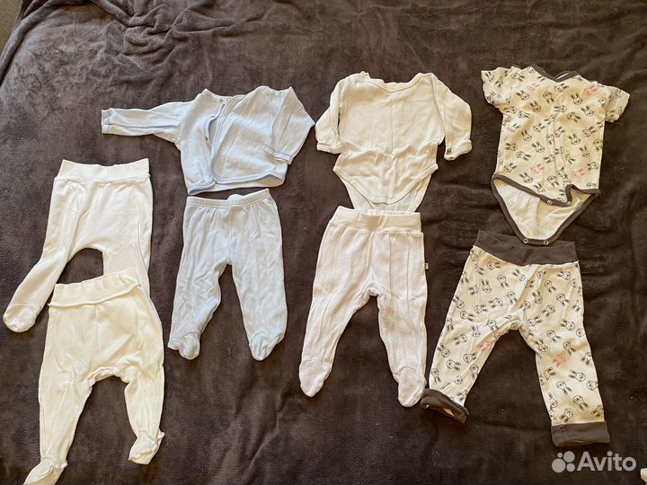 Вещи детские пакетом 50 68