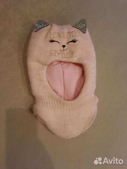 Шапка шлем для девочки