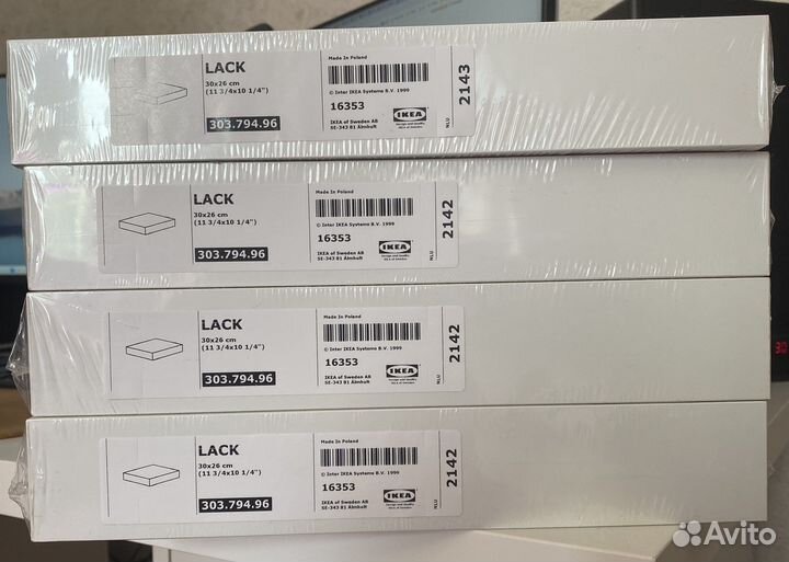 IKEA lack комплект полок 30х26