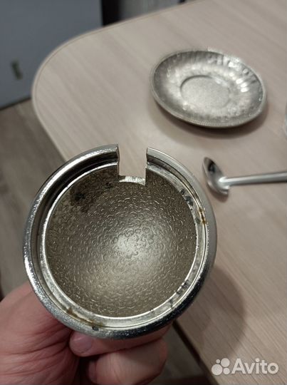 Соусница СССР винтаж, мельхиор
