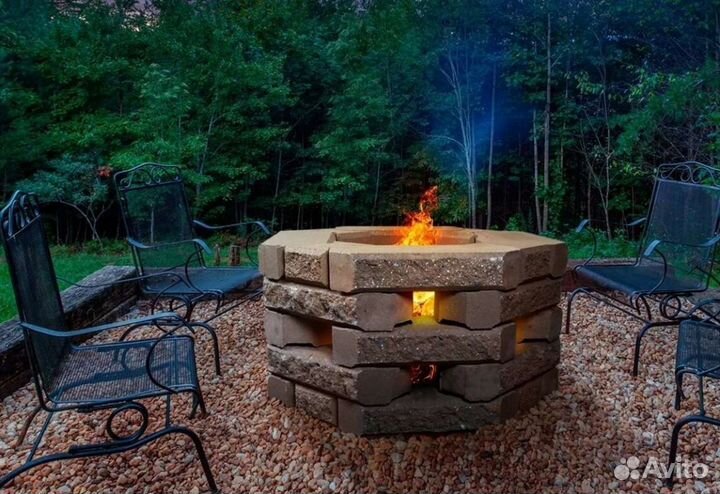 Чаша костровая каменная