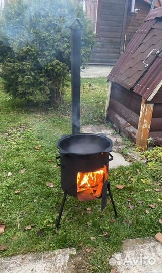 Казан чугунный в Ярославле с клеймом 6-8-10-12-16