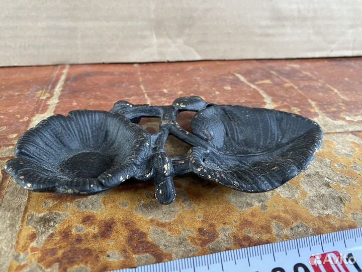 Пепельница каслинское литье листок,цветок 1985 год