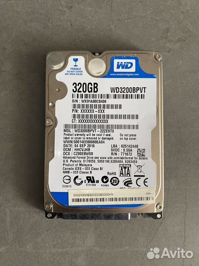 Жесткий диск wd 500gb 320gb 250gb 40gb