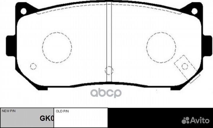 Колодки торм.зад. (новый арт. GK0516)