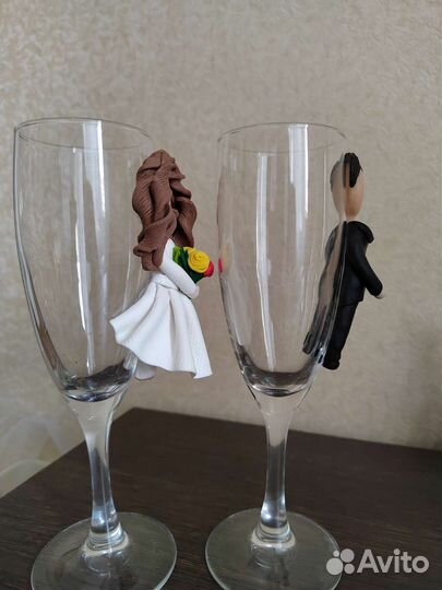 Бокалы фужеры свадебные