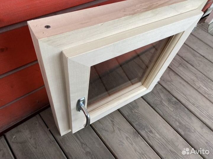 Деревянные окна для бани