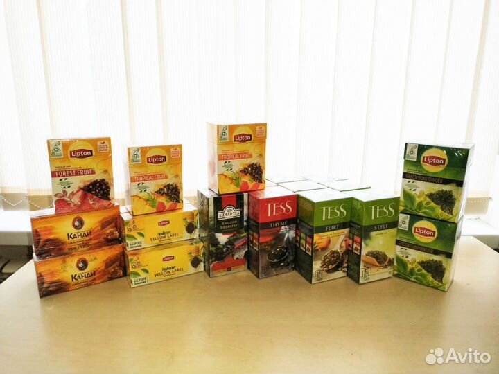 Чай черный и зелёный (пакетики и листовой)