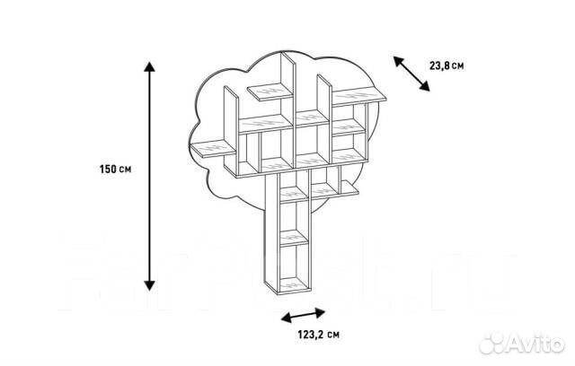 Стеллаж для книг детский