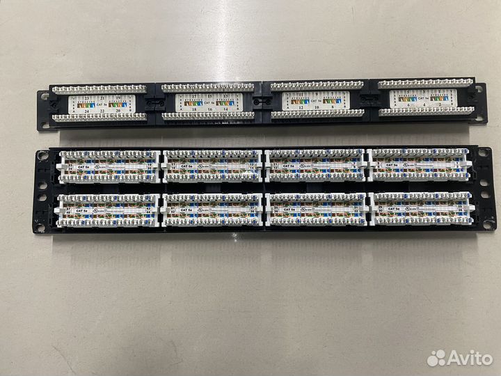 Патч панель 24 48 портов. Б/у