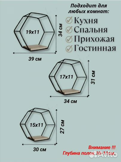 Полки подвесные
