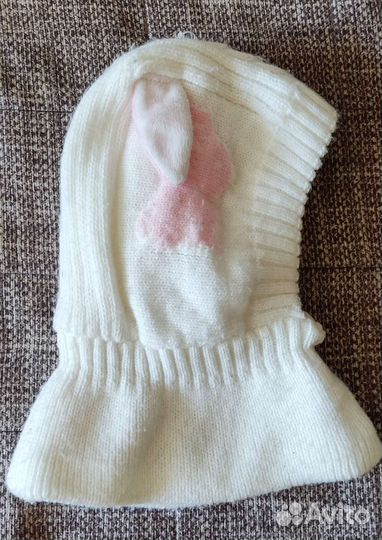 Шапка шлем для девочки зима