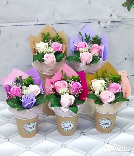 Букет из мыла