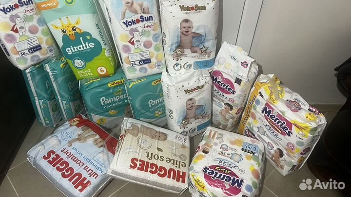 Подгузники трусики детские pampers huggies