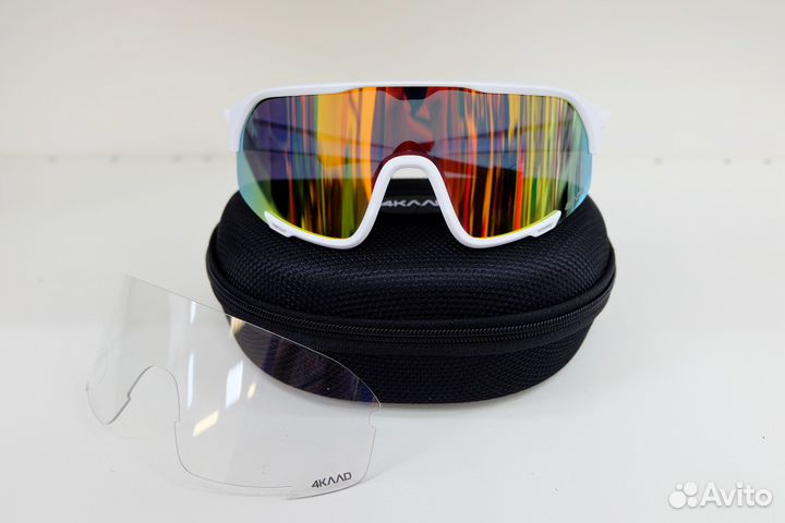 Очки 4kaad pulse race white G20107, белый