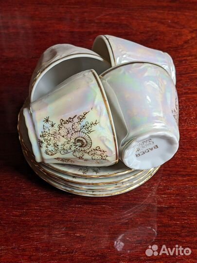 Кофейный сервиз Мадонна на 6 персон Япония Фарфор