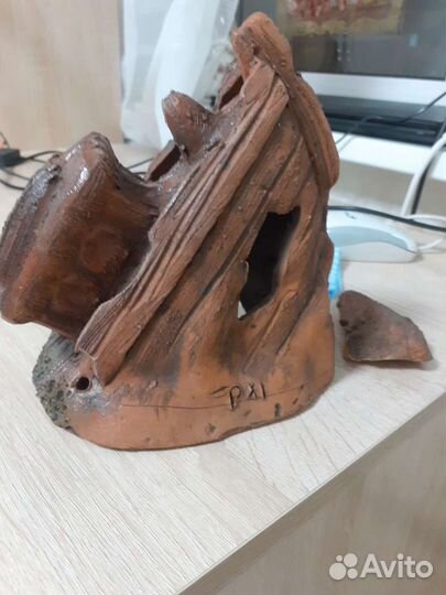 Декорация,домик для рыбок