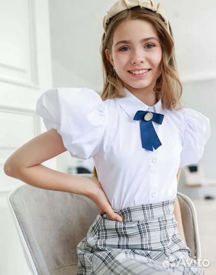 Блузка школьная для девочки новая