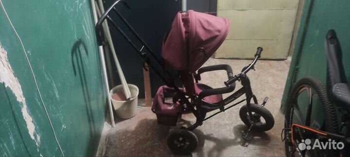 Детский велосипед с ручкой бу