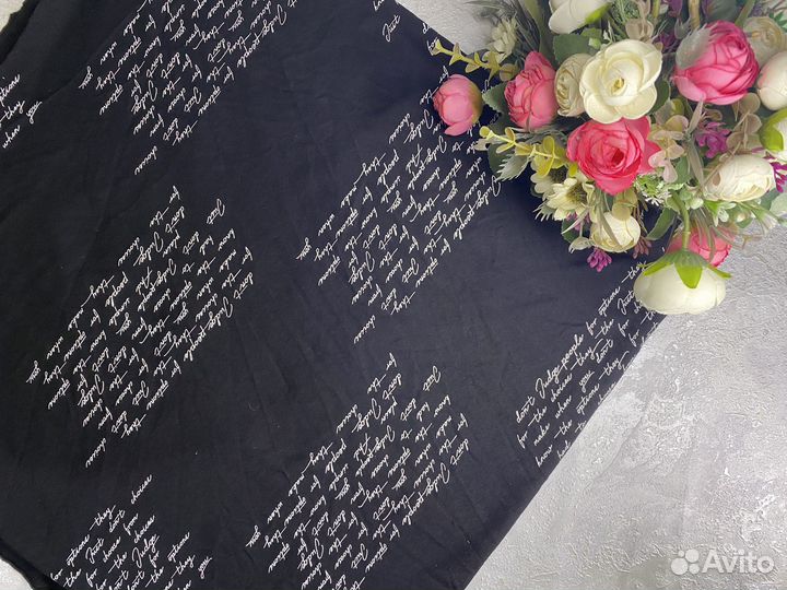 Ткань трикотаж кулирка с набивкой