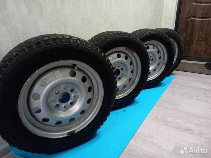 Зимние шипованные колеса в сборе r 14 на ваз
