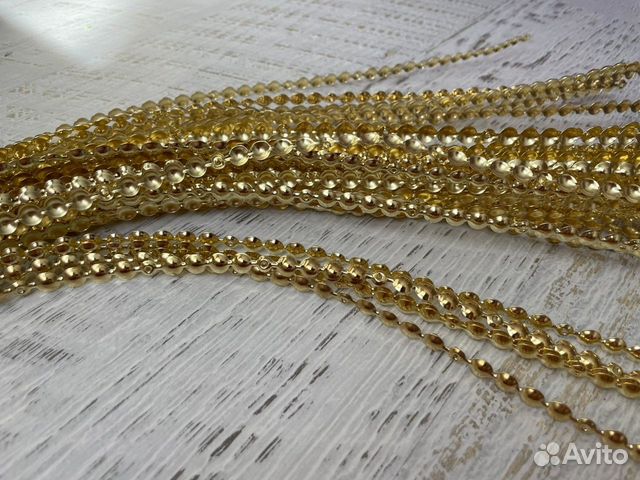 Гвоздевая металлическая лента - золото