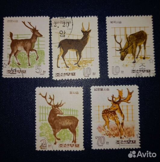 Почтовые марки фауна. Вьетнам,Северная Корея