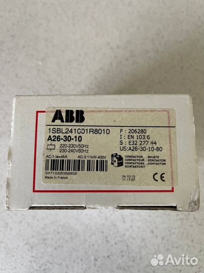 1SBL241001R8010 ABB Контактор