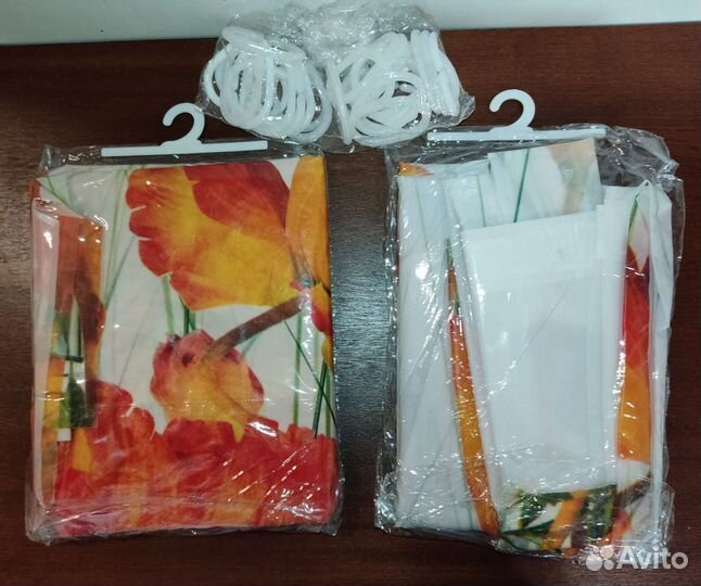 Штора для ванной новая