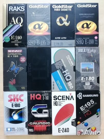 Видеокассеты vhs с записями